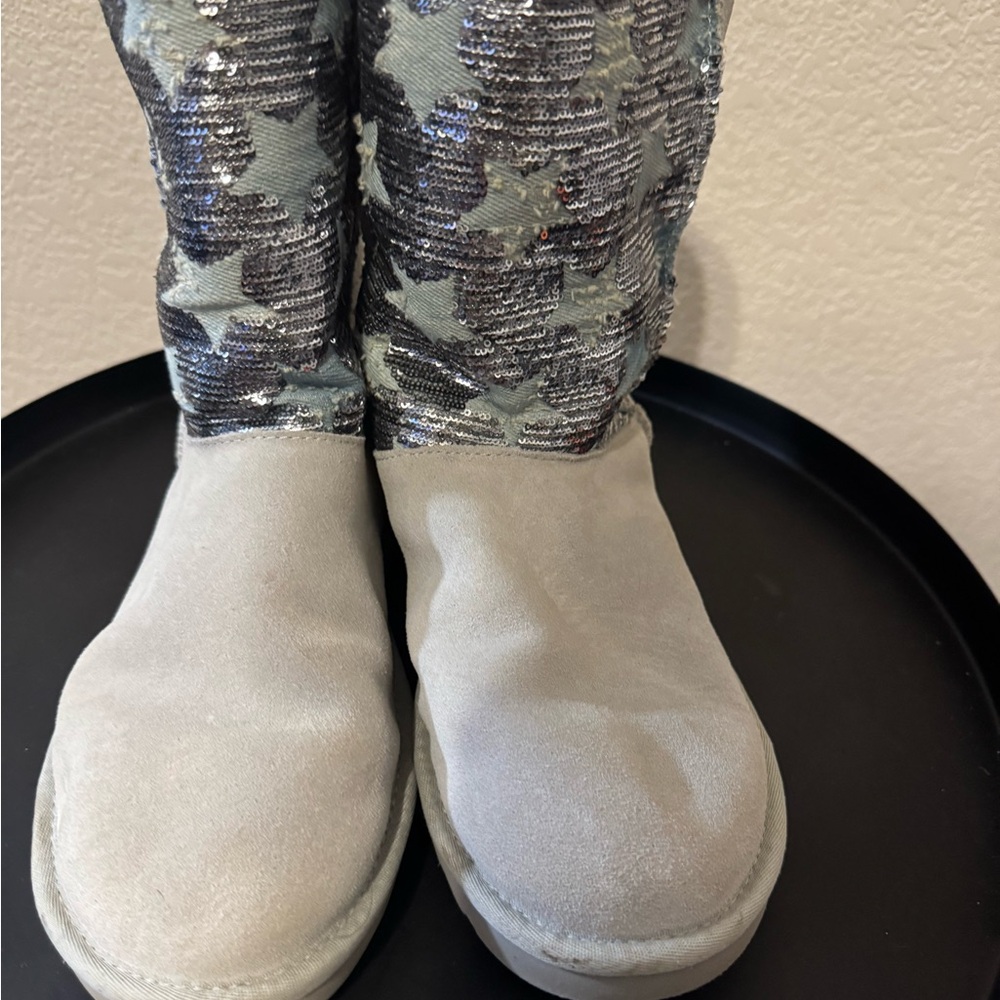 UGG Sequin Star Pattern Boots